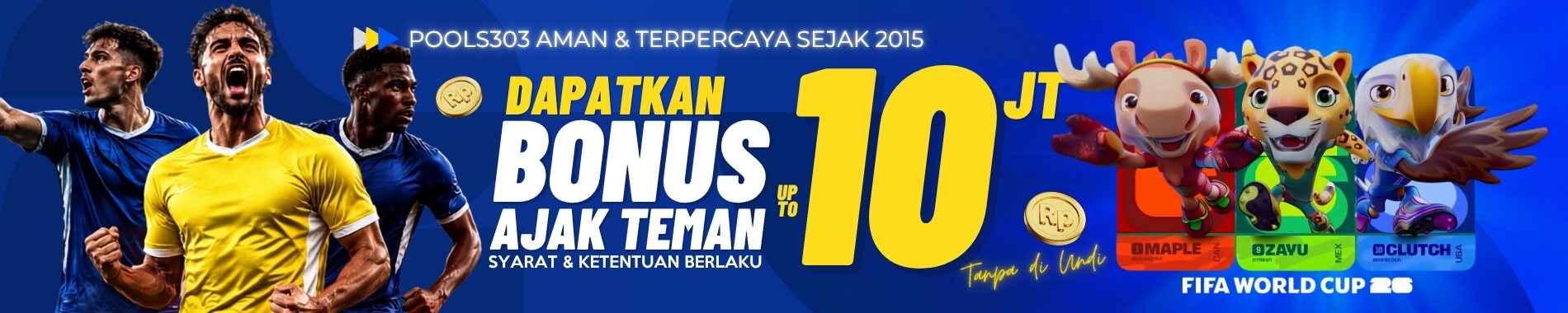 Event Spesial Bonus Ajak Teman Pools303